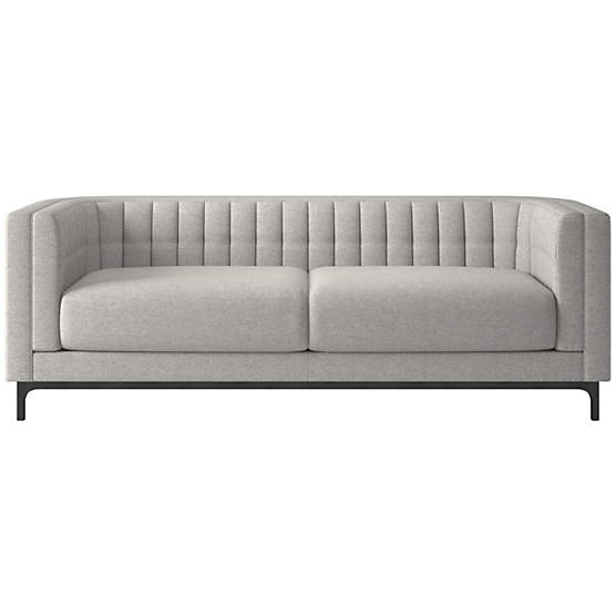 Ambroise 80" Hatch Platinum Sofa