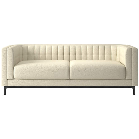 Ambroise 80" Bloce Cream Sofa