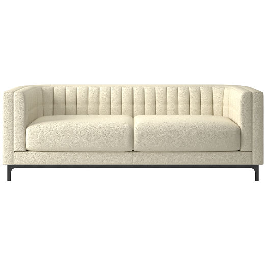 Ambroise 80" Bloce Cream Sofa