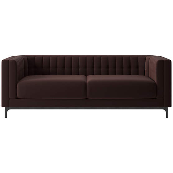 Ambroise 80" Luca Espresso Sofa