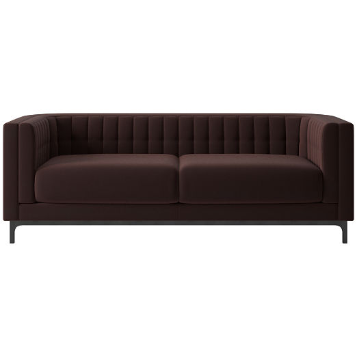 Ambroise 80" Luca Espresso Sofa