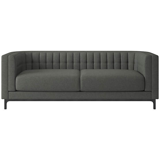 Ambroise 80" Taylor Charcoal Sofa