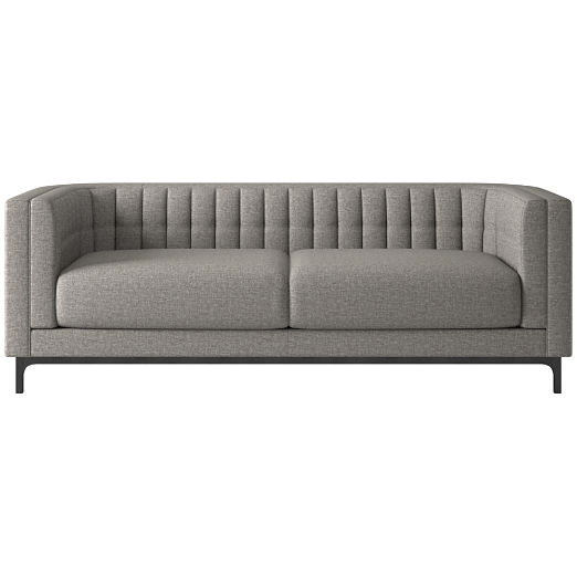 Ambroise 80" Taylor Felt Grey Sofa