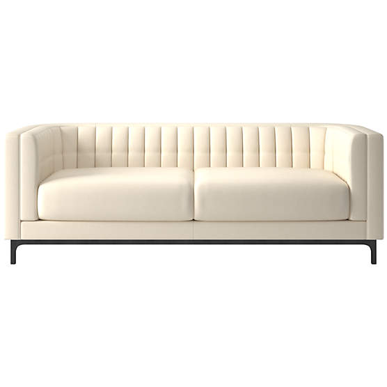 Ambroise 80" Kanvas Sand Sofa