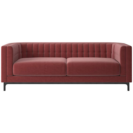 Ambroise 80" Luca Rose Sofa