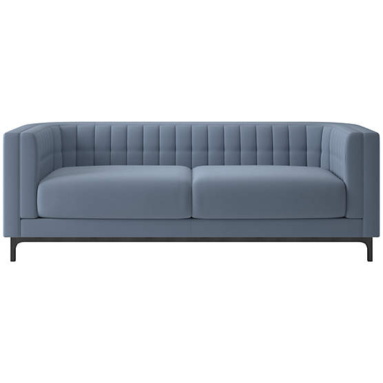 Ambroise 80" Sofa Luca Azure