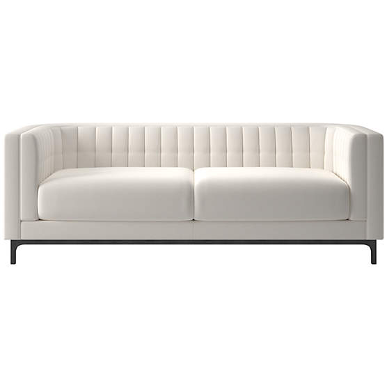 Ambroise 80" Coverlet Snow Sofa