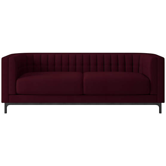 Ambroise 80" Luca Oxblood Sofa