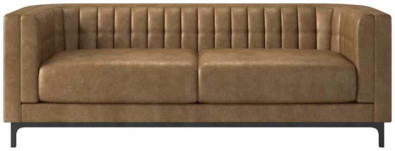 Ambroise 80" Bello Saddle Leather Sofa - image 0 of 5