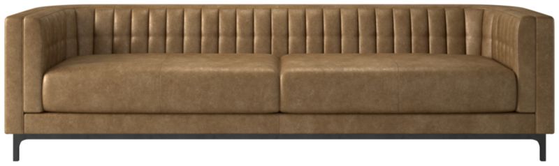 Ambroise 104" Bello Saddle Leather Sofa - image 0 of 8