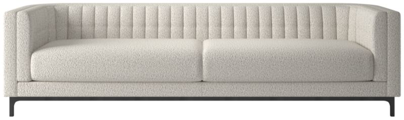 Ambroise 104" Bloce Grey Sofa - image 0 of 10