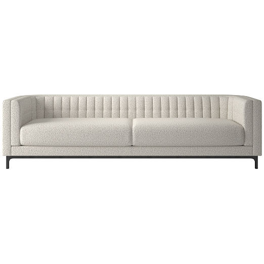 Ambroise 104" Sofa Bloce Grey