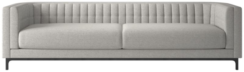 Ambroise 104" Hatch Platinum Sofa - image 0 of 10