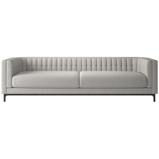 Ambroise 104" Hatch Platinum Sofa