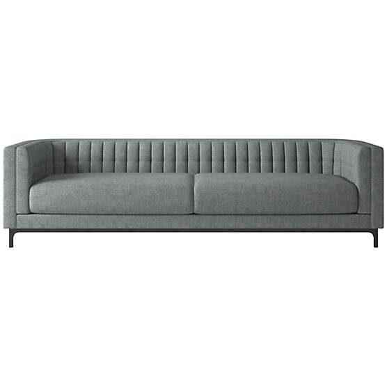 Ambroise 104" Sofa Nomad Charcoal