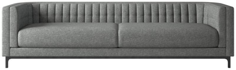 Ambroise 104" Hatch Charcoal  Sofa - image 0 of 10