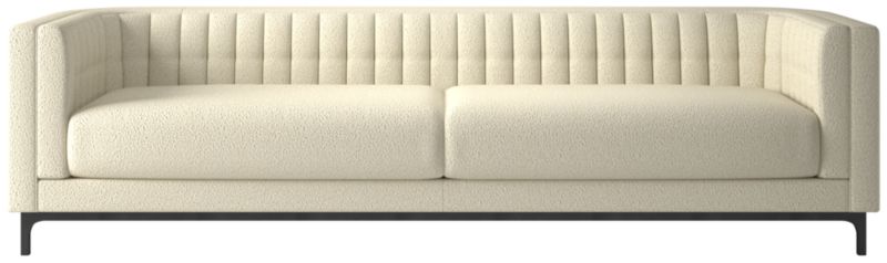 Ambroise 104" Bloce Cream Sofa - image 0 of 10