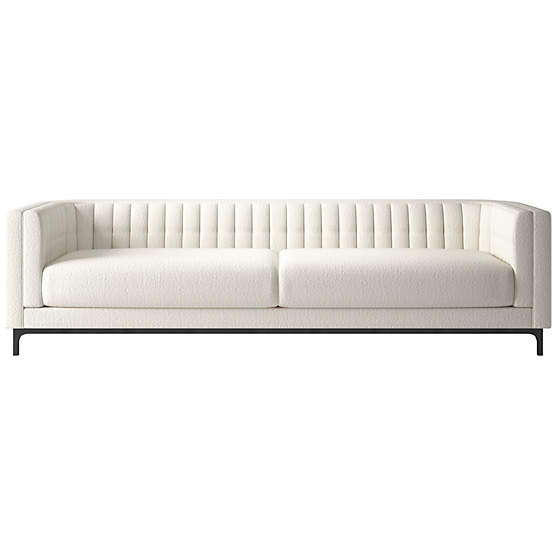 Ambroise 104" Wooly Sand Sofa