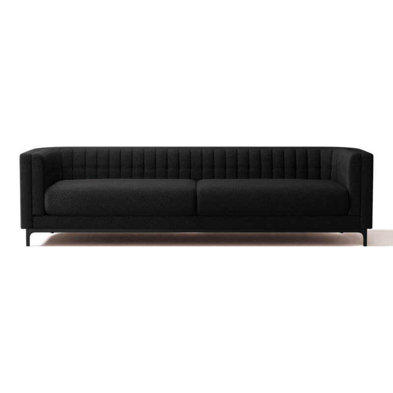 Viewing product image Ambroise 104.75" Sofa Bloce Noir - image 1 of 10
