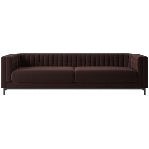 Ambroise 104" Luca Espresso Sofa