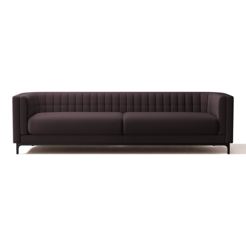 Ambroise 104.75" Sofa Kanvas Ebony - image 0 of 10