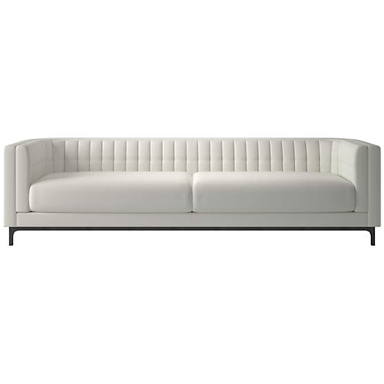 Ambroise 104" Colourwash Snow Sofa