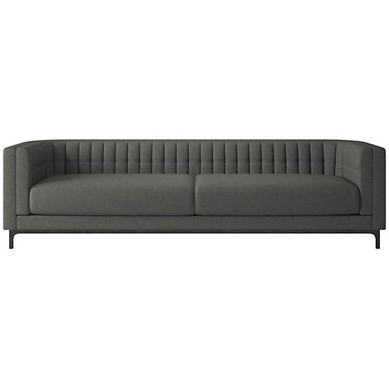 Ambroise 104" Taylor Charcoal Sofa