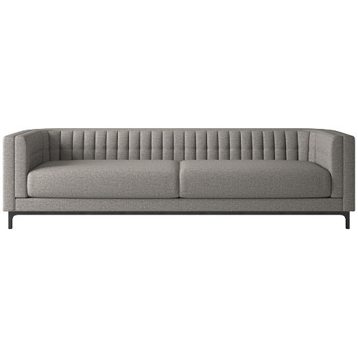 Ambroise 104" Taylor Felt Grey Sofa
