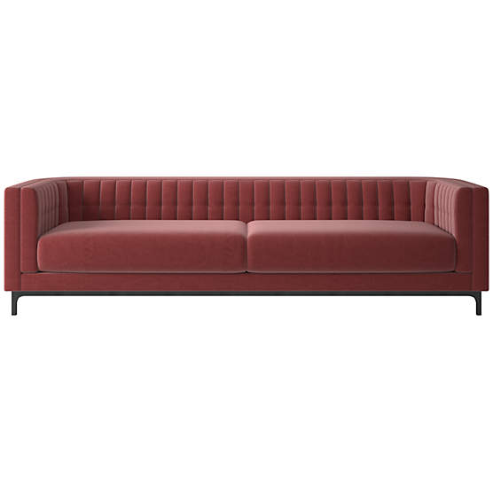 Ambroise 104" Sofa Luca Rose