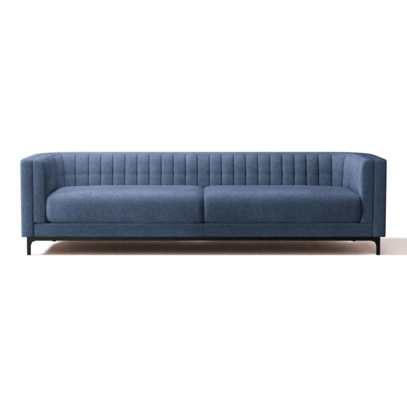 Ambroise 104.75" Sofa Luca Azure - image 0 of 10