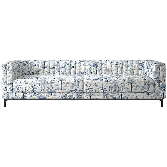 Ambroise 104" Sofa Landscape Blue