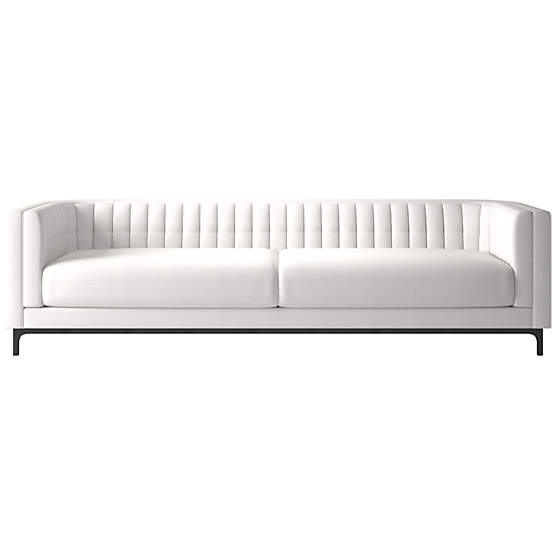 Ambroise 104" Curious Dove Sofa