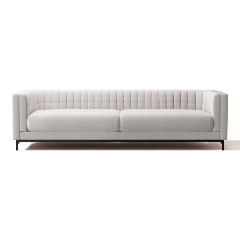 Ambroise 104.75" Sofa Coverlet Snow - image 0 of 10