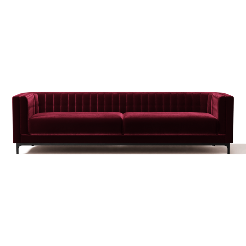 Ambroise 104.75" Sofa Luca Oxblood - image 0 of 10