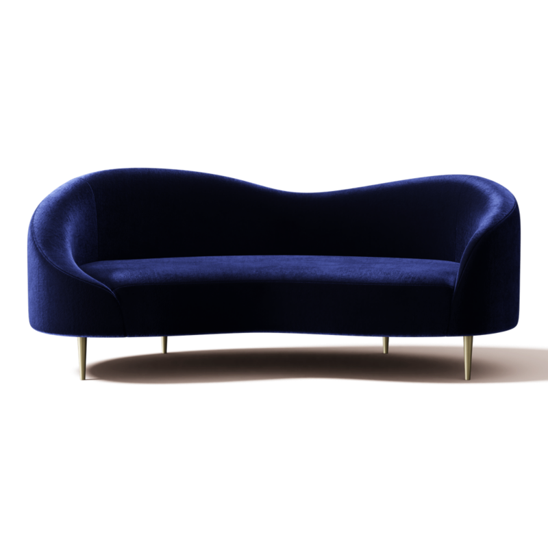 Curvo 75" Apartment Sofa Luca Eclipse - image 0 of 12