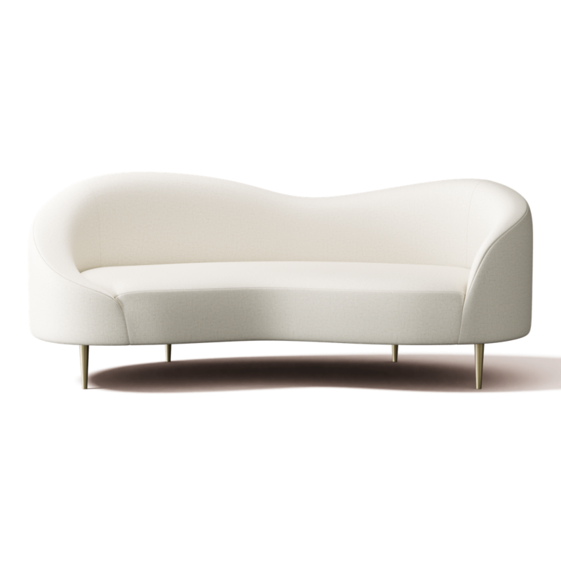 Viewing product image Curvo 75" Apartment Sofa Camila Oyster - image 1 of 9