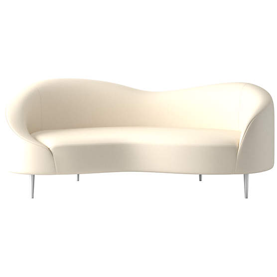 Curvo 75" Apartment Sofa Kanvas Sand