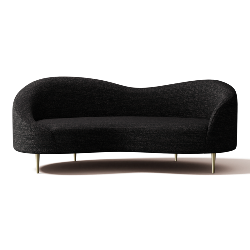 Curvo 75" Apartment Sofa Illecebrous Black Star - image 0 of 12