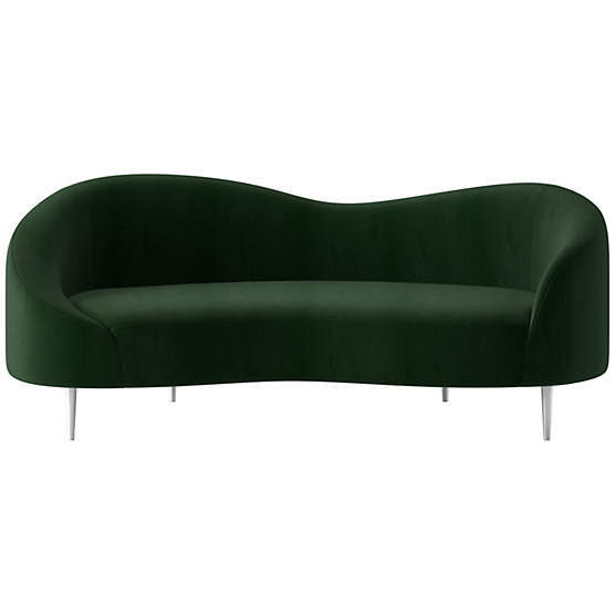 Curvo 75" Apartment Sofa Luca Juniper