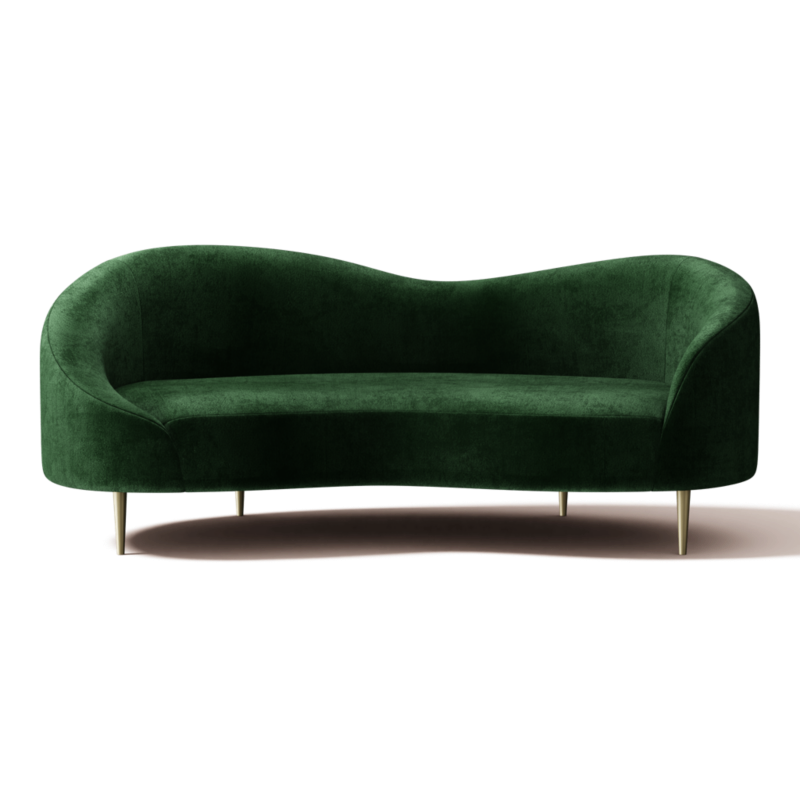 Curvo 75" Apartment Sofa Luca Juniper - image 0 of 12