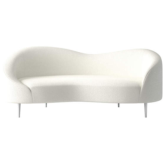 Curvo 75" Apartment Sofa Hartman Fondant