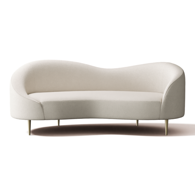 Curvo 75" Apartment Sofa Illecebrous Malt - image 0 of 12