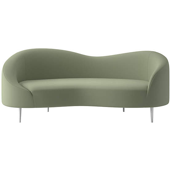 Curvo 75" Apartment Sofa Luca Sage