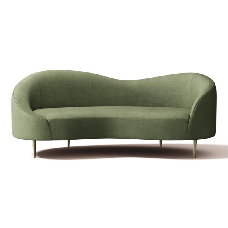 Curvo 75" Apartment Sofa Luca Sage - image 0 of 12
