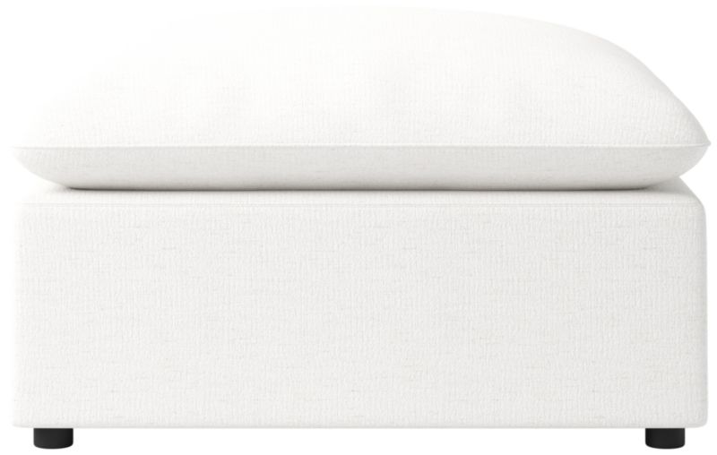 Viewing product image Lumis Snow White Performance Fabric Standard Depth Ottoman - image 1 of 6