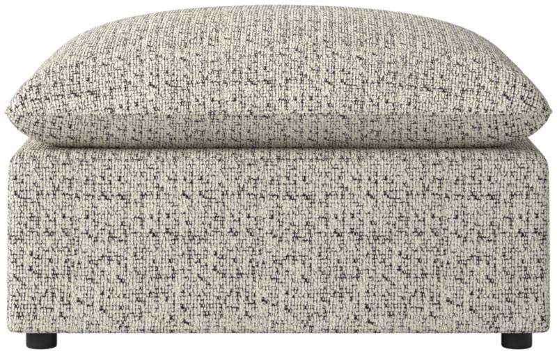 Viewing product image Lumis Snow White Performance Fabric Standard Depth Ottoman - image 1 of 6