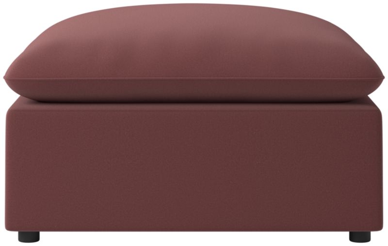 Viewing product image Lumis Snow White Performance Fabric Standard Depth Ottoman - image 1 of 6