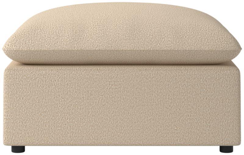 Viewing product image Lumis Snow White Performance Fabric Standard Depth Ottoman - image 1 of 6