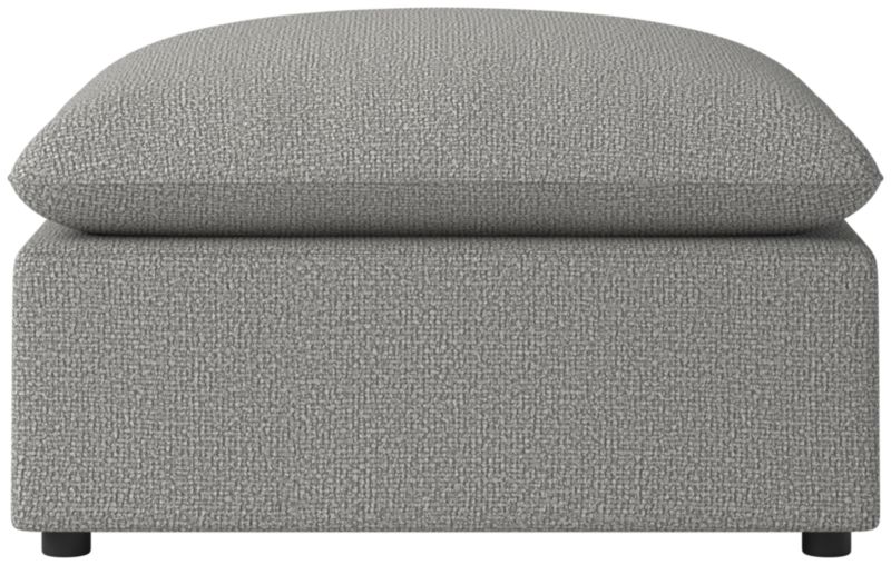 Viewing product image Lumis Snow White Performance Fabric Standard Depth Ottoman - image 1 of 6