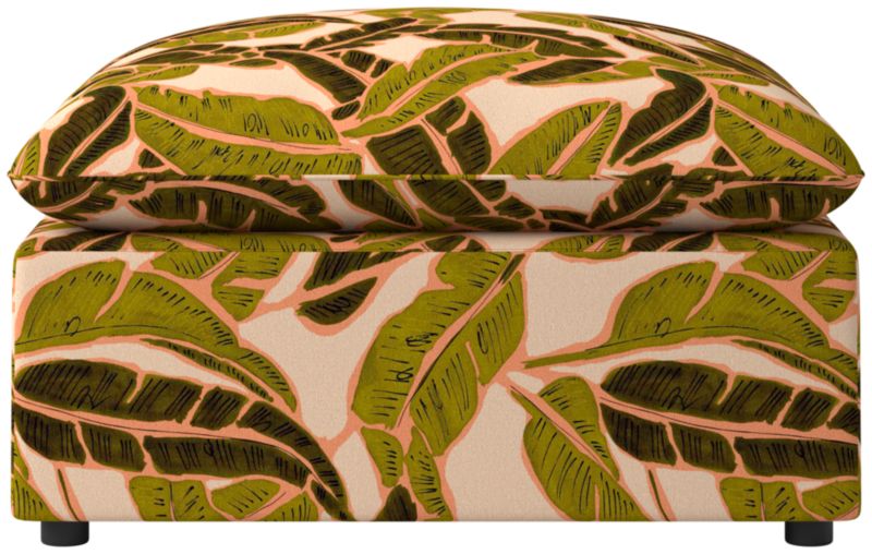 Viewing product image Lumis Snow White Performance Fabric Standard Depth Ottoman - image 1 of 6